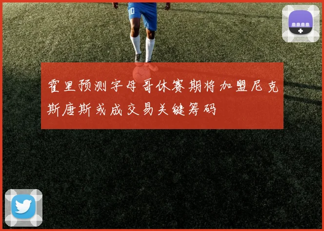 霍里预测字母哥休赛期将加盟尼克斯唐斯或成交易关键筹码